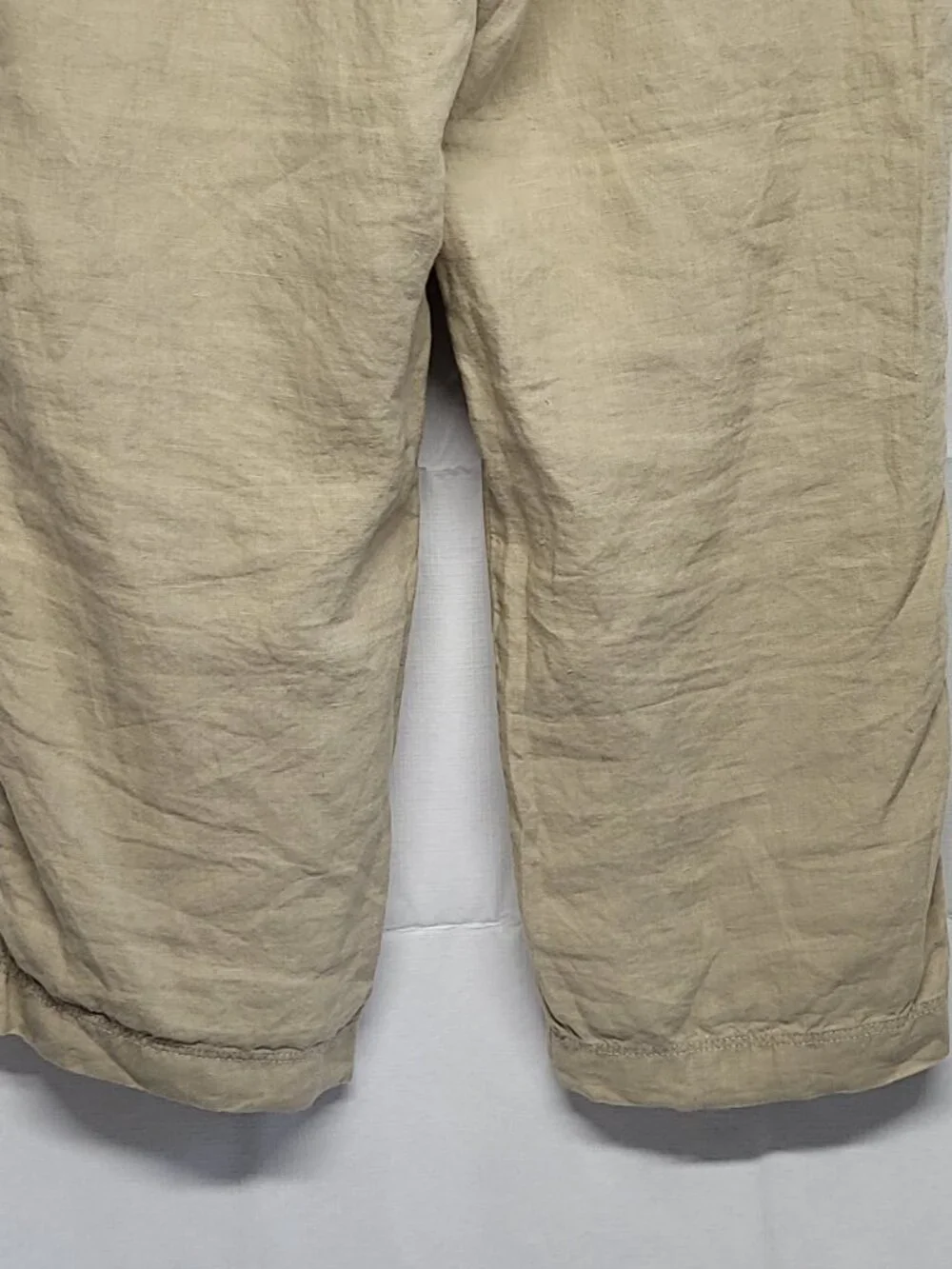 Murano Baird McNutt Linen Pants Mens 34 X 30 Buttonf Fly Drawstrings 100% Linen